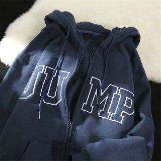 Áo khoác thun nỉ logo in chữ JUMP form đẹp vải mịn