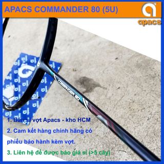 Vợt cầu lông Apacs Commander 80 (5U) hàng chính hãng, giá bán buôn đại lý giá sỉ