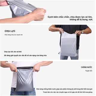 Túi nilon niêm phong gói hàng size 20x30, 20x35, 25x35, 28x42