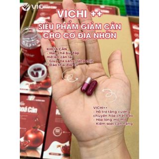 Liệu trình 7 ngày giảm cân vichi ++ chính hãng, viên uống giảm cân tặng khoá cân