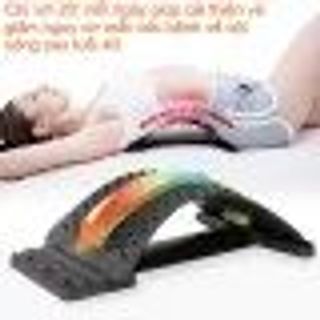 [Có video hướng dẫn]Khung nắn chỉnh cột sống lưng khung định hình cột sống đai massage lưng, kê lưng dụng cụ giảm đau lưng,Thoát Vị Đĩa Đệm, Đau Lưng, Vai Gáy, Dụng Cụ Hỗ Trợ Tập Lưng - Màu xanh