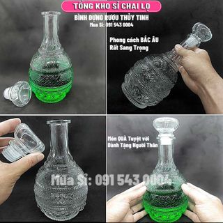 Bình đựng rượu cao cấp phong cách Bắc Âu, mã 02, dung tích 960ml