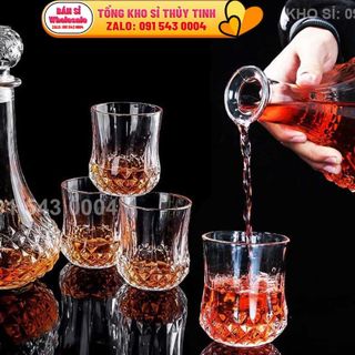 bình trang trí, bình đựng rượu cao cấp phong cách Bắc Âu, dung tích 970ml, mã 001
