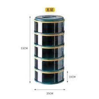 LỒNG BÀN 5 TẦNG LẮP RÁP MÀU XANH