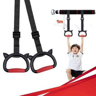 Vòng treo tay nắm đu xà đơn trẻ em Gymnastic rings chịu tải lên đến 200kg cho bé vận động tăng chiều cao chống gù lưng giá sỉ