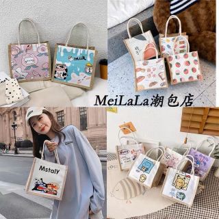 Túi xách nữ bằng vải canvas Túi tote một vai Hoạt hình Nhật Bản