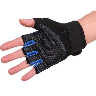 Găng tay bao tay tập gym, xà đơn đi phượt xe máy du lịch thể thao kiểu cụt ngón có bao đệm lưới cực êm tiện dụng