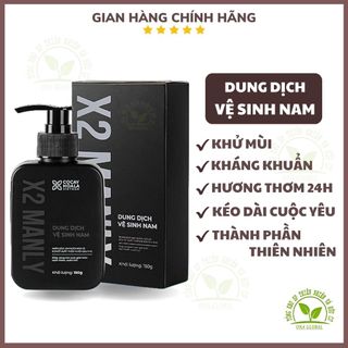 Gel Vệ Sinh Nam X2 Manly 150ml - Làm Sạch Khử Mùi Vùng Kín Nam