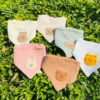 Yếm xô Anchee set 2 chiếc Gấu - Thỏ cho bé - SuuHouse BaBy giá sỉ