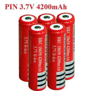PIN SẠC 3.7V MÀU ĐỎ 4200MAH