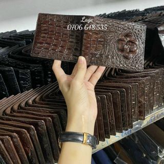 Ví cá sấu 1 mặt. Hàng da cá tươi. Sỉ 2xx giá sỉ