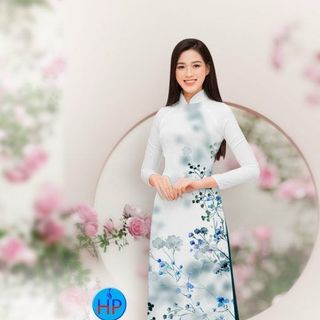 ÁO DÀI 3D HỌA TIẾT HOA NHÍ 33494