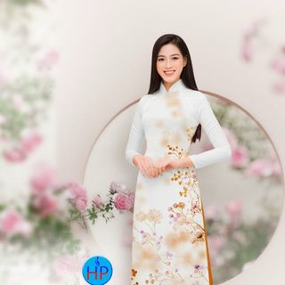 ÁO DÀI 3D HỌA TIẾT HOA NHÍ 33494