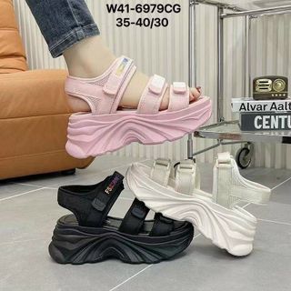 Sandal nữ đế cao 2 quai ngang sành điệu W41 giá sỉ