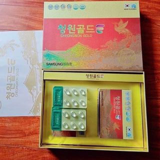 Tinh Dầu Thông Đỏ Chính Phủ Cheongwon Gold Hàn Quốc Hộp 120 Viên