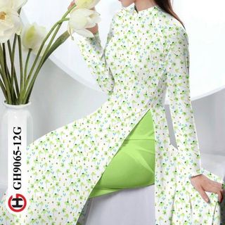 ÁO DÀI 3D HỌA TIẾT HOA NHÍ 9065
