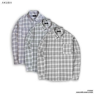 ÁO SƠ MI TAY DÀI CARO AKUBA 01J0590