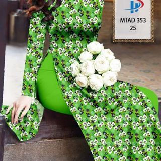 ÁO DÀI 3D HỌA TIẾT HOA NHÍ 353