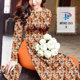 ÁO DÀI 3D HỌA TIẾT HOA NHÍ 353