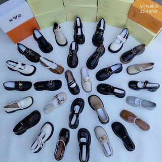 Giày lười nữ chất da mềm giá xưởng V116