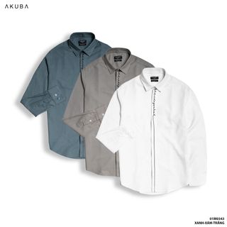 ÁO SƠ MI TAY DÀI AKUBA 01M0343