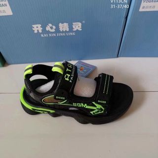 Sandal trẻ em kiểu dáng học sinh màu đen V11 giá sỉ