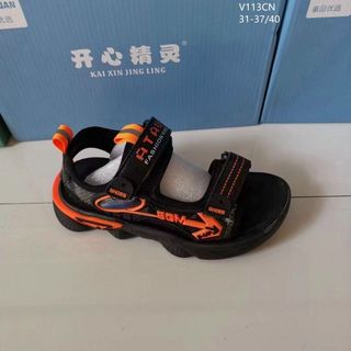 Sandal trẻ em kiểu dáng học sinh màu đen V11