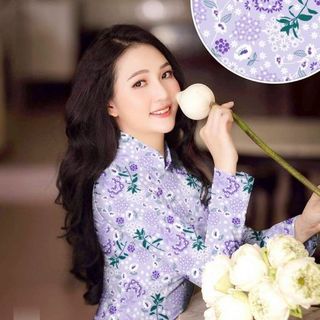 ÁO DÀI 3D HỌA TIẾT HOA NHÍ 9069