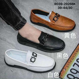Giày lười nam chất da mềm phối xích đẹp R039