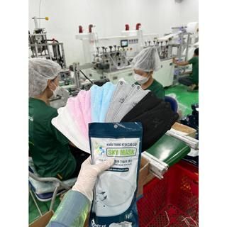 KHẨU TRANG KHÁNG KHUẨN 4D SKY MASK KF94 CHO TRẺ EM KHÔNG ĐỔ LÔNG, KHÔNG MÙI 1 thùng 300 cái