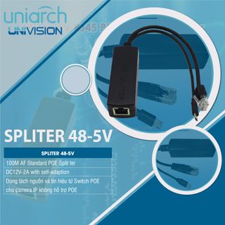 Đầu chuyển nguồn POE Splitter 48V sang 5V cho camera IP và thiết bị mạng