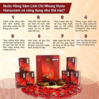 NƯỚC UỐNG HỒNG SÂM NHƯNG HƯƠU HANG QUỐC THÙNG 20 GÓI