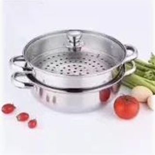 nồi hấp 2 tầng inox 304
