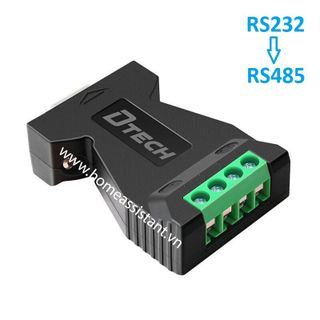 Bộ Chuyển Đổi RS232 To RS485 Modbus DB9 DTECH DT9001 (Hỗ trợ HomeAssistant) PLC chuẩn công nghiệp