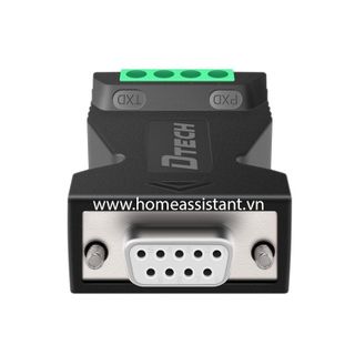 Bộ Chuyển Đổi RS232 To RS485 Modbus DB9 DTECH DT9001 (Hỗ trợ HomeAssistant) PLC chuẩn công nghiệp