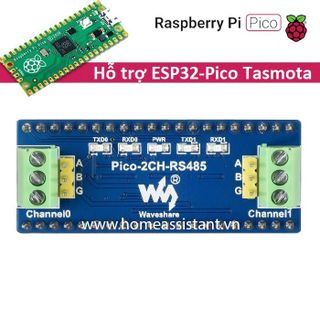 Bo Mạch RS485 Modbus Cho Raspberry Pi Pico -2CH-RS485 (Hỗ trợ HomeAssistant, ESP32)