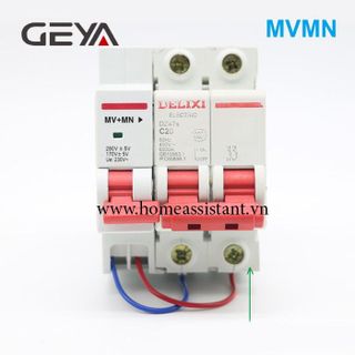 Cuộn Ngắt Aptomat MCB DZ47S Geya Delixi Bảo Vệ Quá Áp Thấp Áp MVMN (1 pha 3 pha)