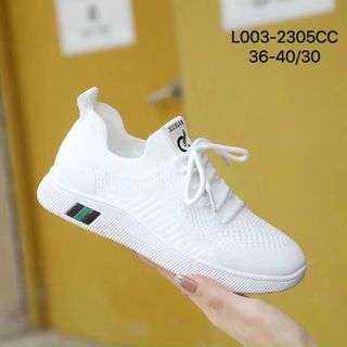 Giày thể thao nữ chất vải dệt thoáng khí L003