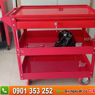 Kệ đựng đồ nghề 3 ngăn, xe đẩy dụng cụ 3 tầng các loại