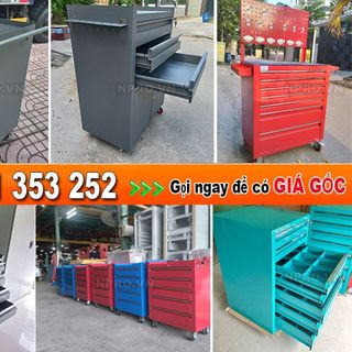Kệ đựng đồ nghề 3 ngăn, xe đẩy dụng cụ 3 tầng các loại