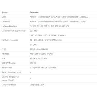 Module Arduino ASR6501 Giao Tiếp Lora 433Mhz 4.2Km Heltec CubeCell