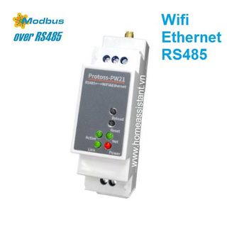 Bộ Định Tuyến Wifi Và Ethernet Sang RS485 Modbus Elfin PW21 (Hỗ trợ HomeAssistant) Lắp Tủ Điện giá sỉ