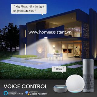 Đèn Pha LED Wifi Tuya Cảm Biến Hồng Ngoại Chống Trộm Ngoài Trời 26W WL26 (Smart Life)