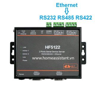 Bộ Định Tuyến Đa Cổng Ethernet RS232 RS485 RS422 Modbus Elfin HF5122 (Hỗ trợ HomeAssistant) giá sỉ