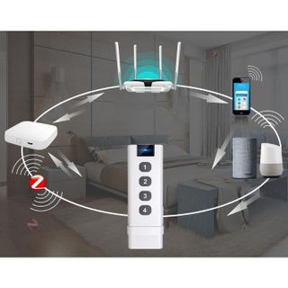 Remote 4 Nút Cầm Tay Điều Khiển Ngữ Cảnh Zigbee 3.0 Tuya SC05 (Hỗ trợ HomeAssistant) Zigbee2MQTT
