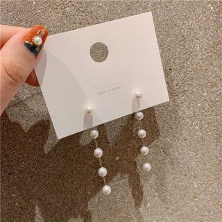 Bông tai nữ dáng dài gắn Ngọc chai