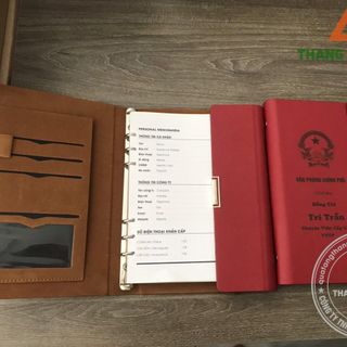 Sổ Tay Da Bìa Còng- In Khắc theo số lượng giá tốt