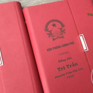 Sổ Tay Da Bìa Còng- In Khắc theo số lượng giá tốt