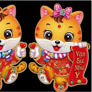 MIẾNG DÁN CỬA TRANG TRÍ TẾT