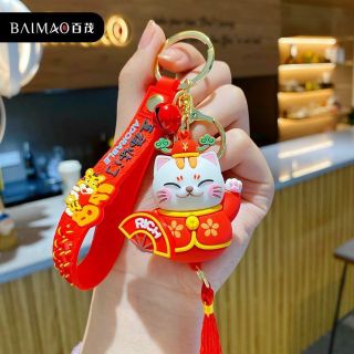 MÓC KHÓA MÈO THẦN TÀI